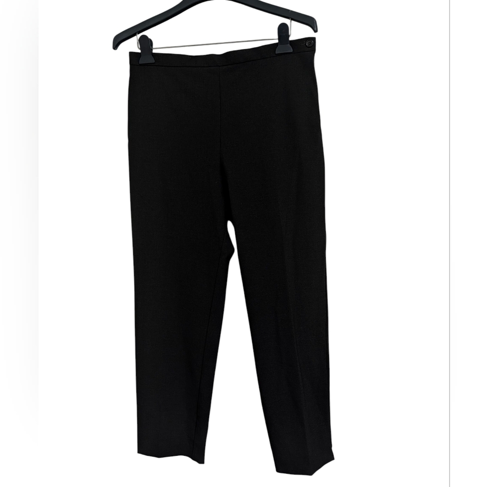Karen Kane Petite Essentials Dress Pants Womens 12 Dark Gray Black